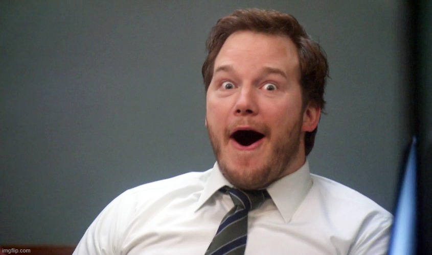 Chris Pratt suprise | image tagged in chris pratt suprise | made w/ Imgflip meme maker