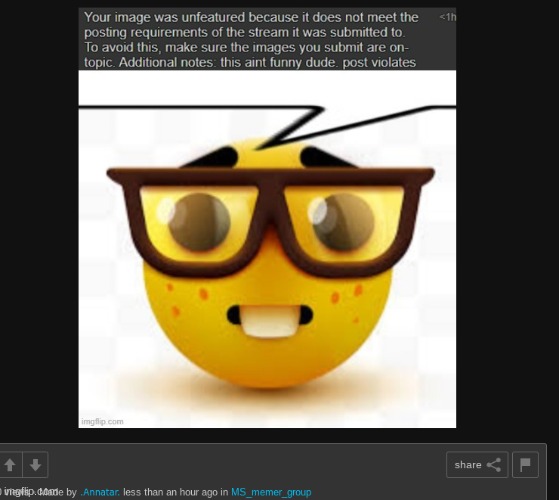 mfs after posting weird shit that breaks TOS and getting the image deleted | made w/ Imgflip meme maker