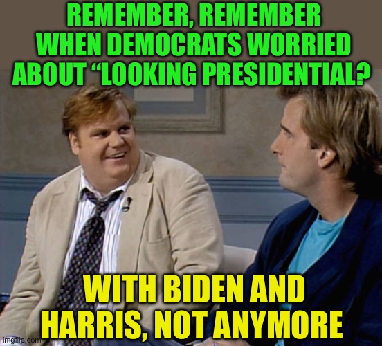 Presidential looking Democrat, has new meaning | REMEMBER, REMEMBER WHEN DEMOCRATS WORRIED ABOUT “LOOKING PRESIDENTIAL? WITH BIDEN AND HARRIS, NOT ANYMORE | image tagged in remember that time,democrats,presidential debate,kamala harris,joe biden,incompetence | made w/ Imgflip meme maker