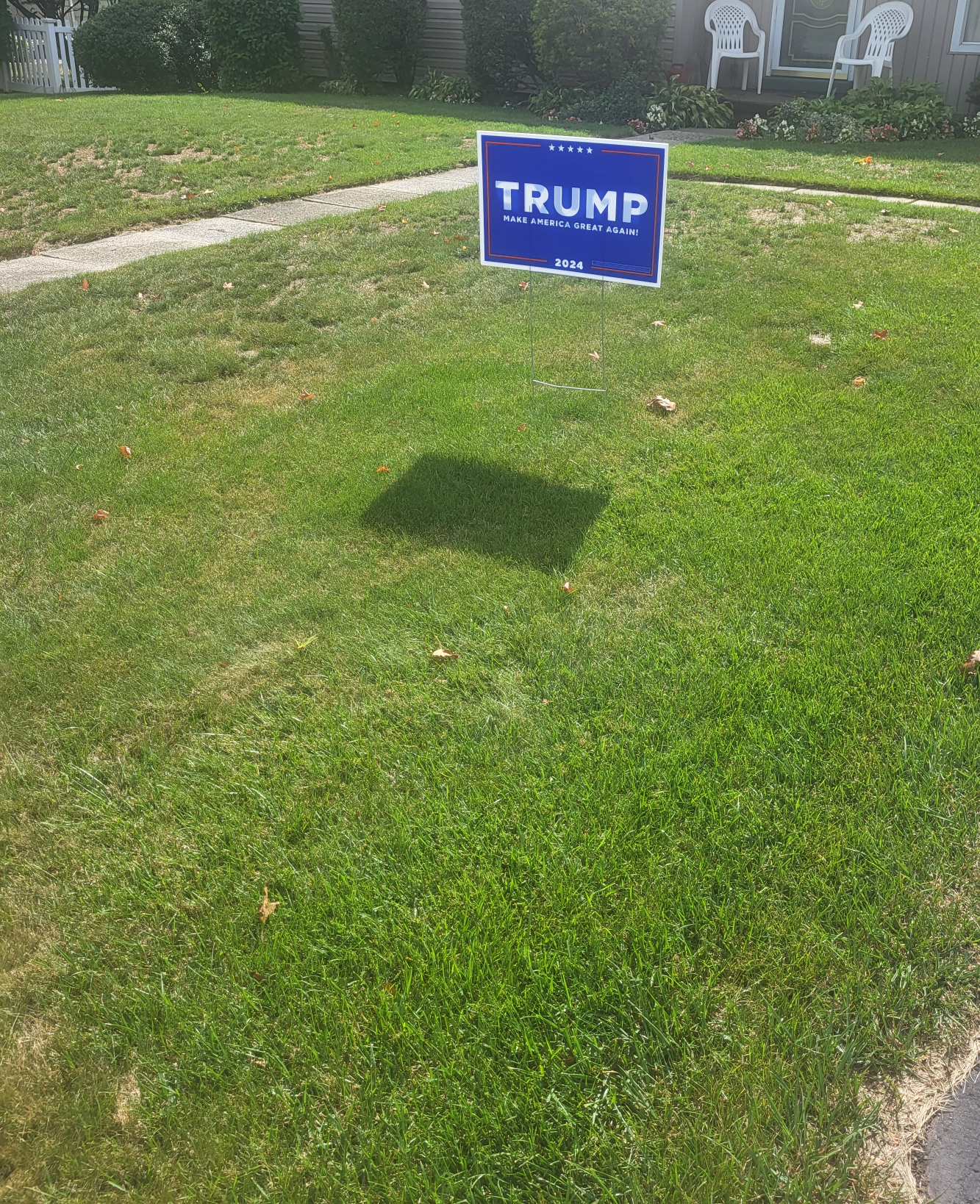 Flying Trump sign Blank Meme Template