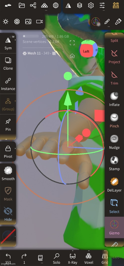 Rigging hands in nomad sculpt is a nightmare | made w/ Imgflip meme maker