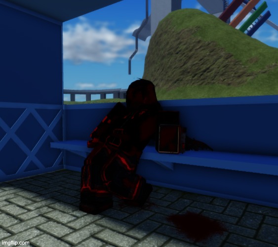 we have a very nice city! dont mind the dead body at the bus stop however | made w/ Imgflip meme maker