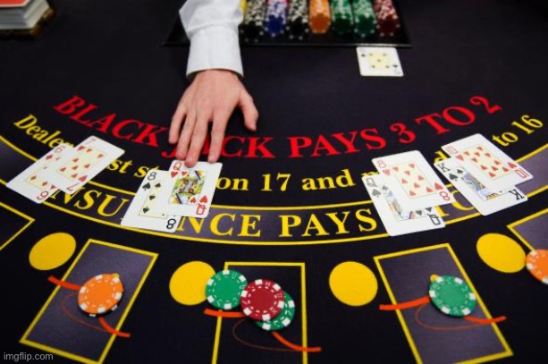 i… am steve | image tagged in dealing blackjack table cards | made w/ Imgflip meme maker