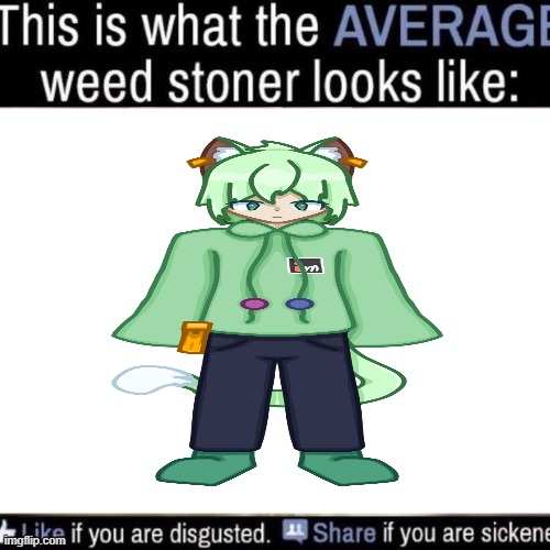 neko | image tagged in what the average weed stoner looks like add your own image | made w/ Imgflip meme maker