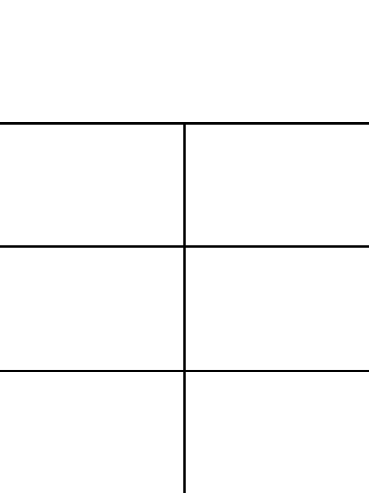 High Quality Three Tall Table Template Blank Meme Template