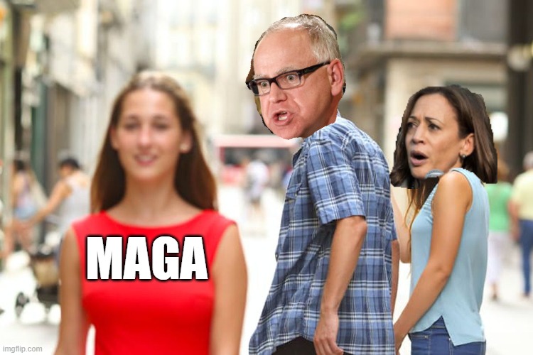 Distracted Boyfriend | MAGA | image tagged in memes,distracted boyfriend | made w/ Imgflip meme maker