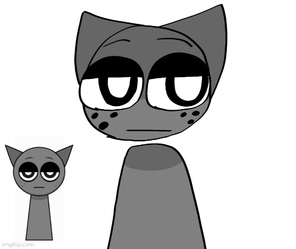 Drawing Gray from Sprunki | image tagged in incredibox,sprunki,gray | made w/ Imgflip meme maker