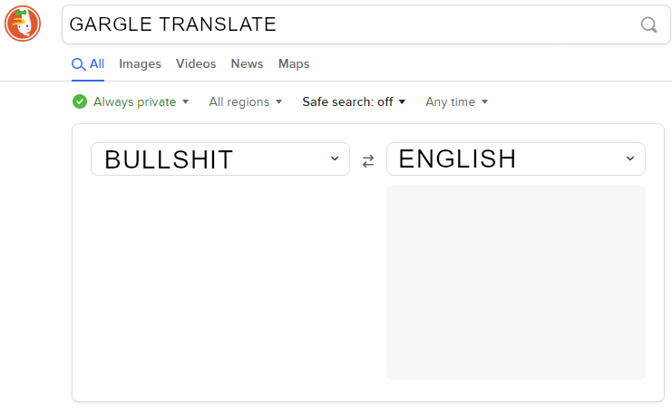 GOOGLE TRANSLATE - DUCKED UP Blank Meme Template