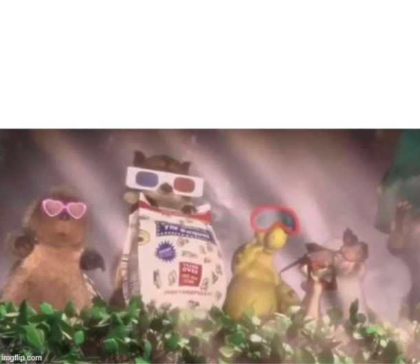 Over The Hedge Blank Meme Template