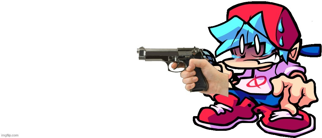 Scared bf points gun at X | image tagged in scared bf points gun at x | made w/ Imgflip meme maker