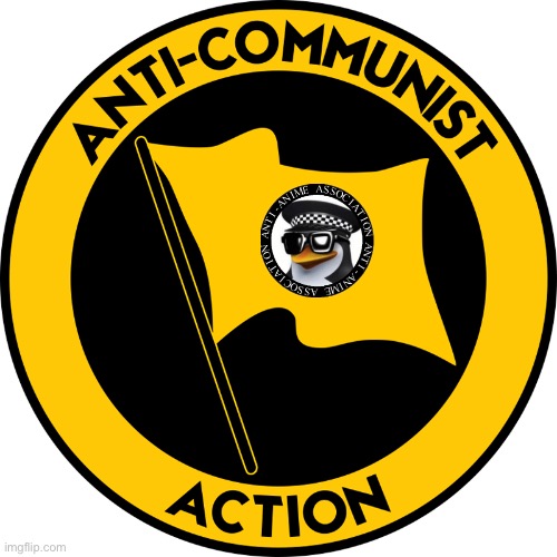 Anticom with AAA seal | image tagged in anti-communist action | made w/ Imgflip meme maker