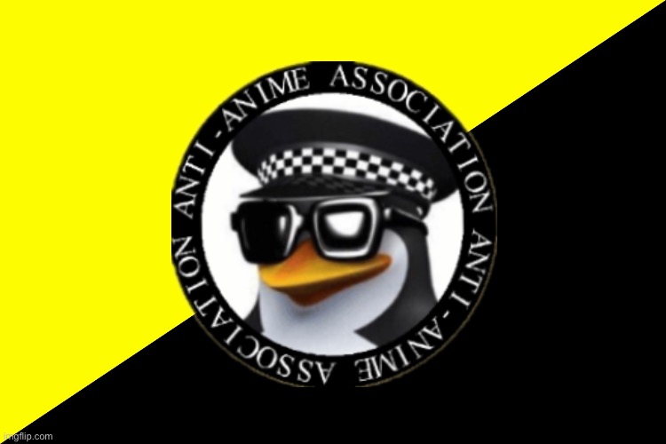 Ancap anti anime association flag | image tagged in ancap flag | made w/ Imgflip meme maker