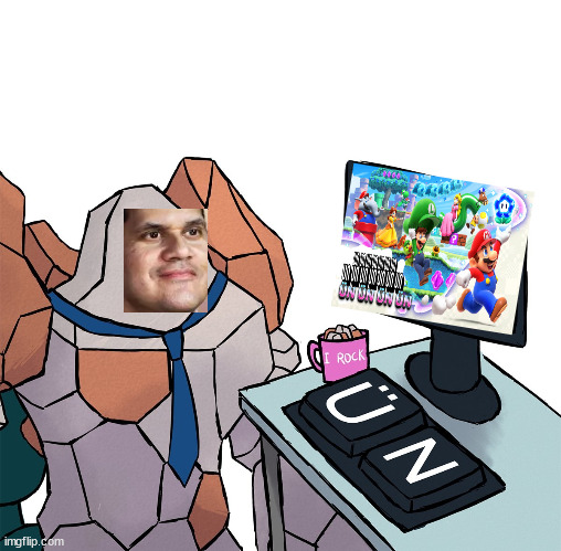 Reggie Rock | image tagged in regirock | made w/ Imgflip meme maker