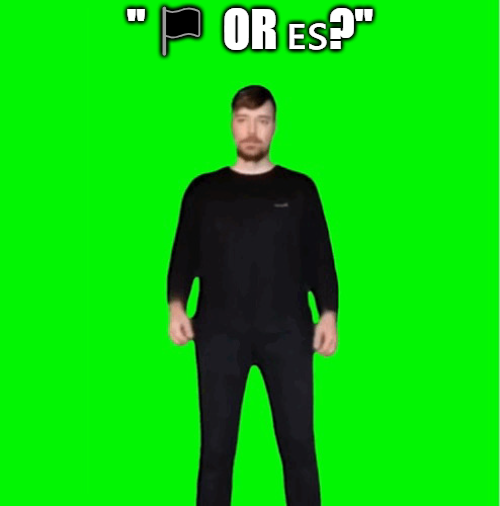 bro got asked "english or spanish"??????????????? Blank Meme Template