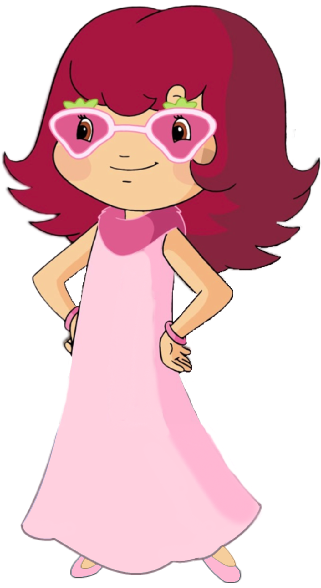 Strawberry (Dress, Glasses) Blank Meme Template