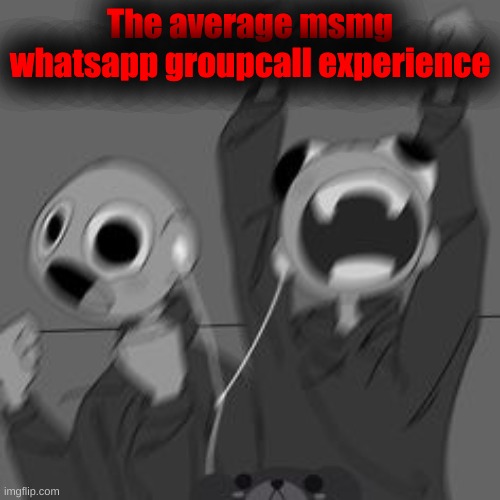 The average msmg whatsapp groupcall experience | made w/ Imgflip meme maker