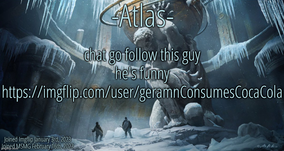 Silver Announcement Template 11.0 Template | chat go follow this guy he's funny
https://imgflip.com/user/geramnConsumesCocaCola | image tagged in silver announcement template 11 0 template | made w/ Imgflip meme maker