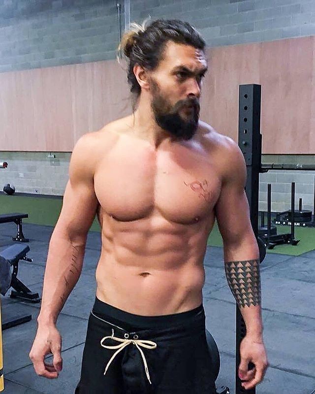 High Quality Jason Momoa Man Bun Blank Meme Template