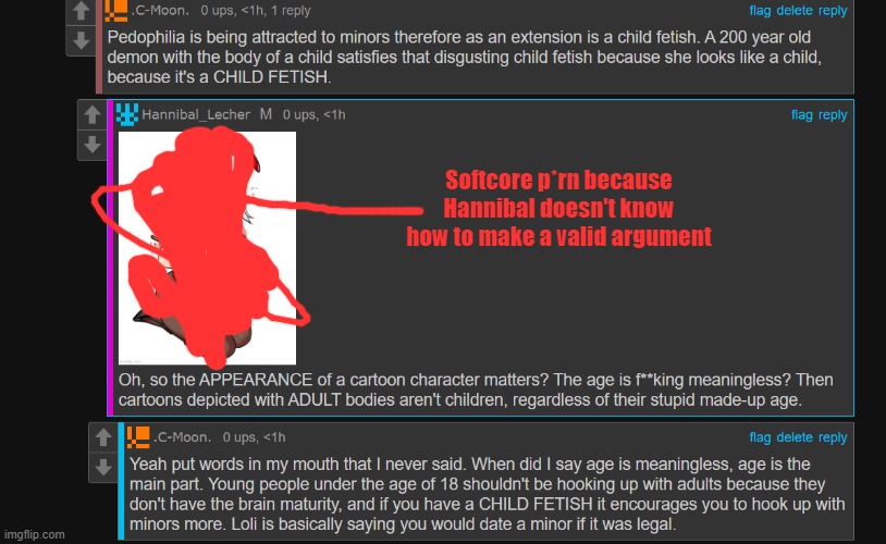I mean the p*rn wasn't too bad, I am just not taking any chances | Softcore p*rn because Hannibal doesn't know how to make a valid argument | made w/ Imgflip meme maker