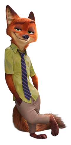 Nick Wilde leaning Blank Meme Template