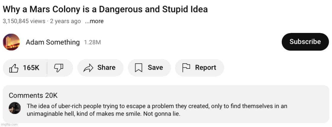 Is it just me or does that comment sound narcissistic and delusional as hell | made w/ Imgflip meme maker