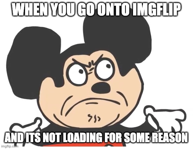 i hate when this happens lol! | WHEN YOU GO ONTO IMGFLIP; AND ITS NOT LOADING FOR SOME REASON | image tagged in angry mokey | made w/ Imgflip meme maker