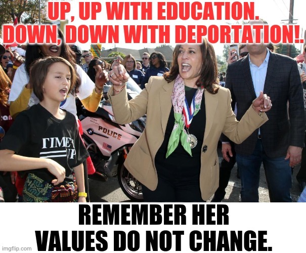 Kamala Harris At A 2018 Rally...Is This What We Really Want? | image tagged in memes,politics,kamala harris,education,not,deportation | made w/ Imgflip meme maker