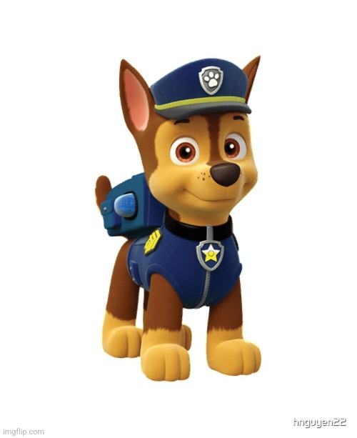 Chase from Paw Patrol | image tagged in chase from paw patrol | made w/ Imgflip meme maker