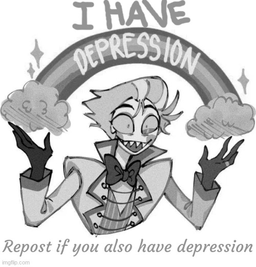 I am depressed. *suddenly, pineapples* This does not help. | Repost if you also have depression | image tagged in lucifer i have depression updated | made w/ Imgflip meme maker