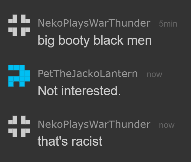 that's racist Blank Meme Template