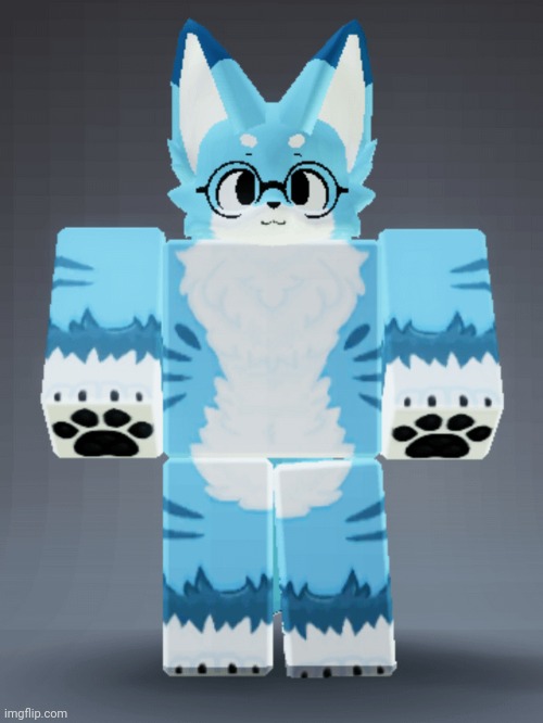 Blue Kemono fox : Buddy | image tagged in blue kemono fox buddy | made w/ Imgflip meme maker