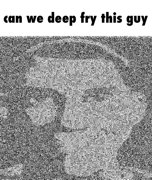 Can we deep fry this guy Blank Meme Template