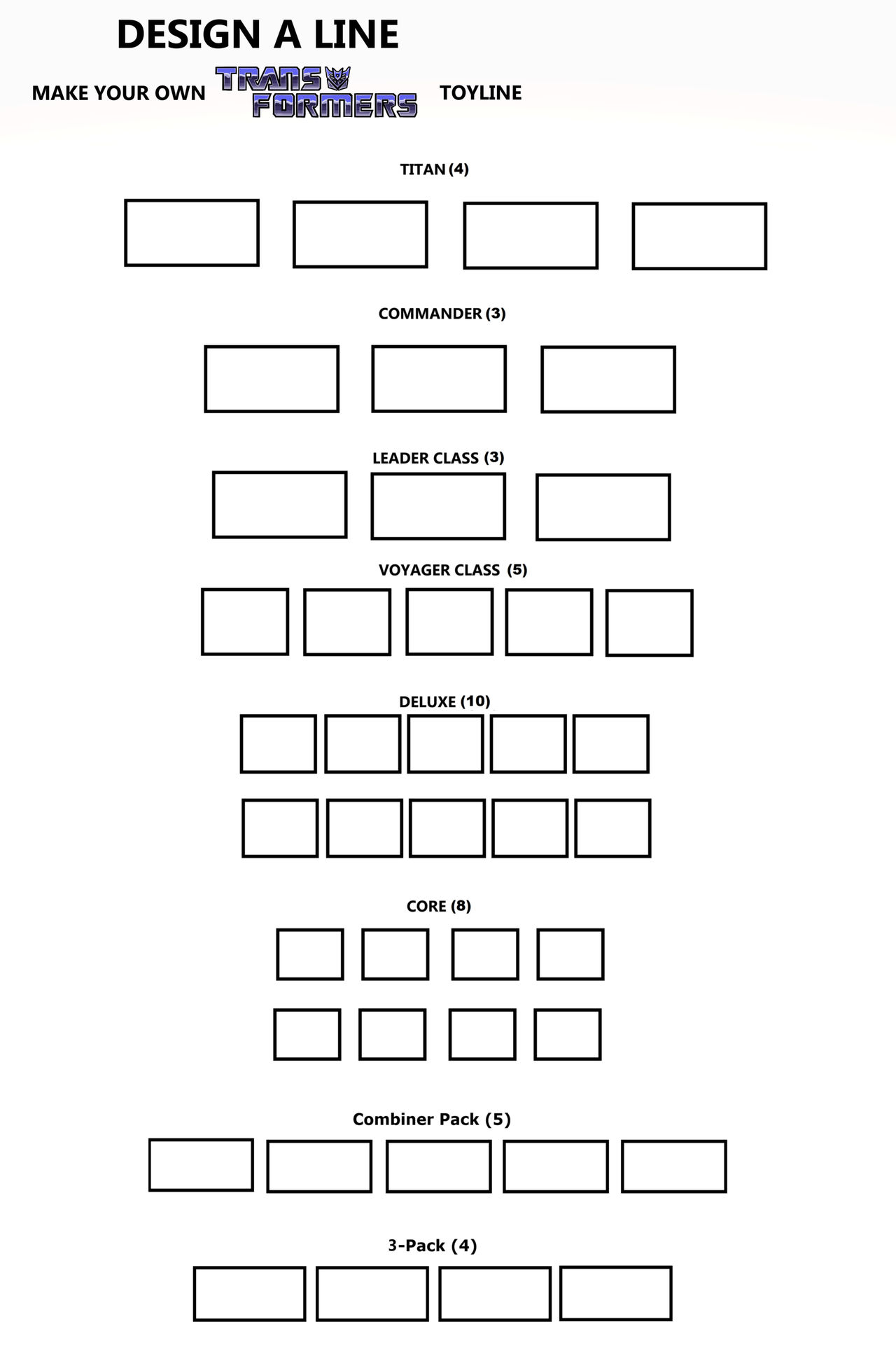 Design Your Transformers Line Blank Meme Template