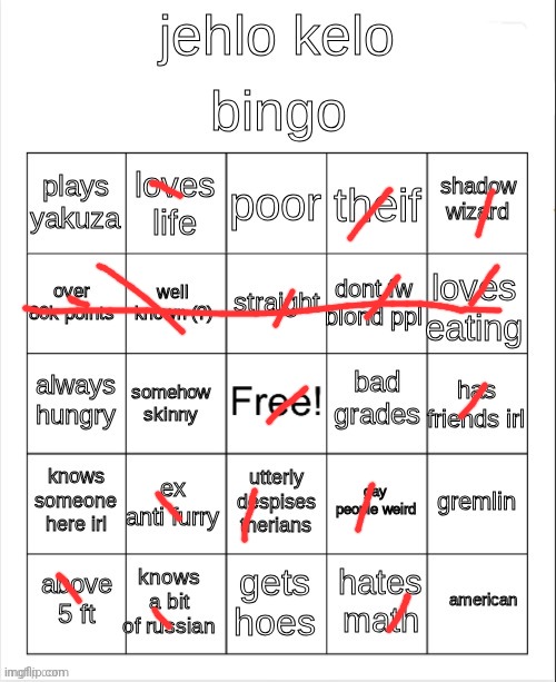 jehlo bingo | image tagged in jehlo bingo | made w/ Imgflip meme maker