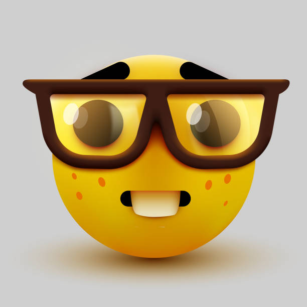 High Quality Nerd emoji Blank Meme Template