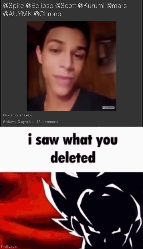 at least I think it was deleted | image tagged in i saw what you deleted | made w/ Imgflip meme maker