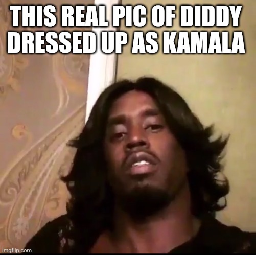 THIS REAL PIC OF DIDDY 
DRESSED UP AS KAMALA | image tagged in funny memes | made w/ Imgflip meme maker