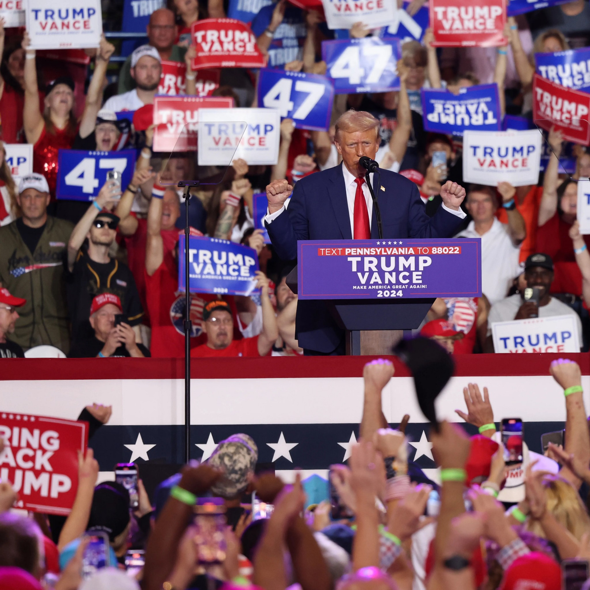 Trump Rally Crowd Blank Meme Template