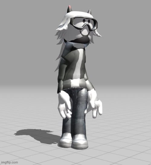 at least the flesh blob has textures and its facing forward | made w/ Imgflip meme maker