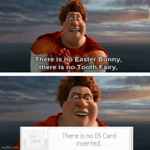 TIGHTEN MEGAMIND "THERE IS NO EASTER BUNNY" | image tagged in tighten megamind there is no easter bunny | made w/ Imgflip meme maker