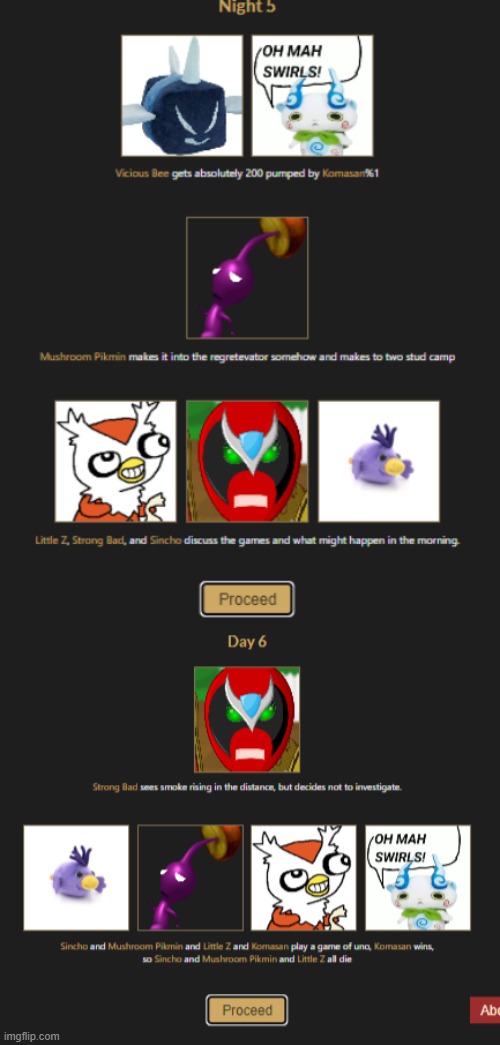 WE'VE REACHED THE FINAL 2!!!! KOMASAN VS STRONG BAD WHO WILL WIN | made w/ Imgflip meme maker