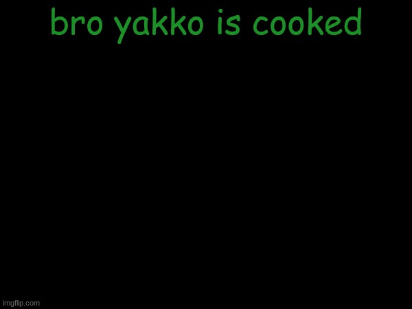 esco mayo's temp | bro yakko is cooked | image tagged in esco mayo's temp | made w/ Imgflip meme maker