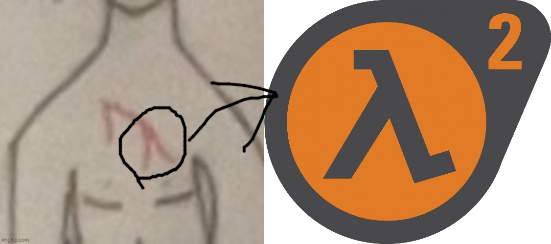 Chat is this a Half Life reference?? | image tagged in hl2 logo | made w/ Imgflip meme maker