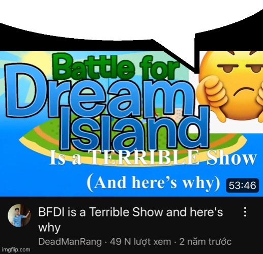 BFDI is a terrible show speech bubble | image tagged in bfdi is a terrible show speech bubble | made w/ Imgflip meme maker