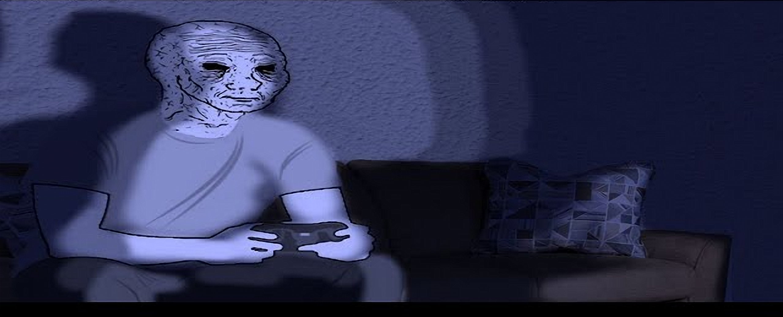 High Quality wojak gaming Blank Meme Template