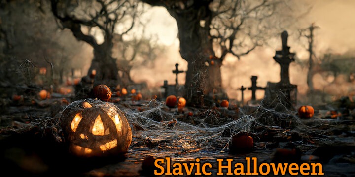 Halloween background | Slavic Halloween | image tagged in halloween background,slavic,slavic halloween | made w/ Imgflip meme maker