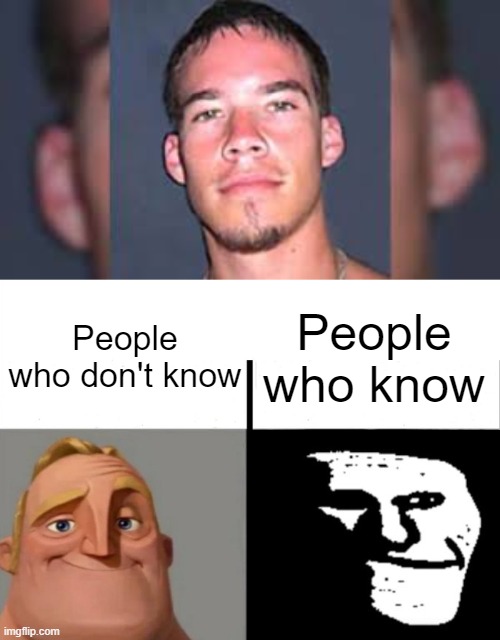 Don't search up Tim Mclean | People who know; People who don't know | image tagged in teacher's copy | made w/ Imgflip meme maker