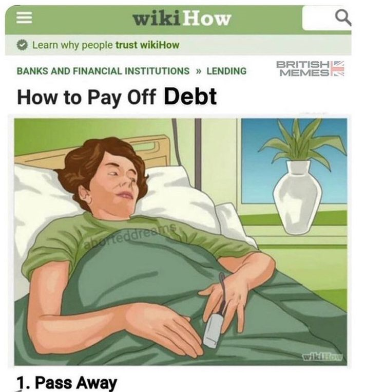 High Quality How to Pay off Your Debt Blank Meme Template