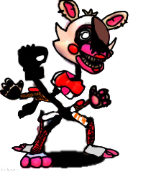 Pibby FNaF World Glamrock Mangle | made w/ Imgflip meme maker