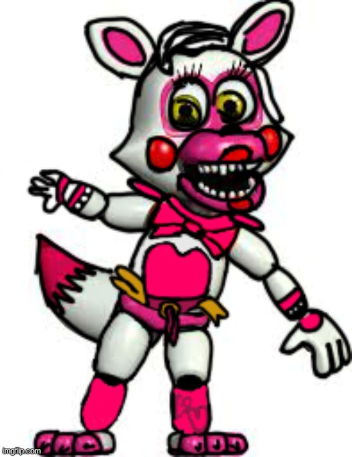 FNaF World Glamrock Fixed Mangle | made w/ Imgflip meme maker